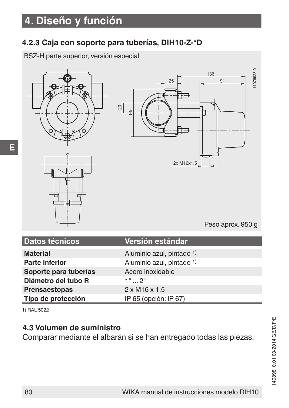 Diseño y función | WIKA DIH10-Ex User Manual | Page 80 / 92