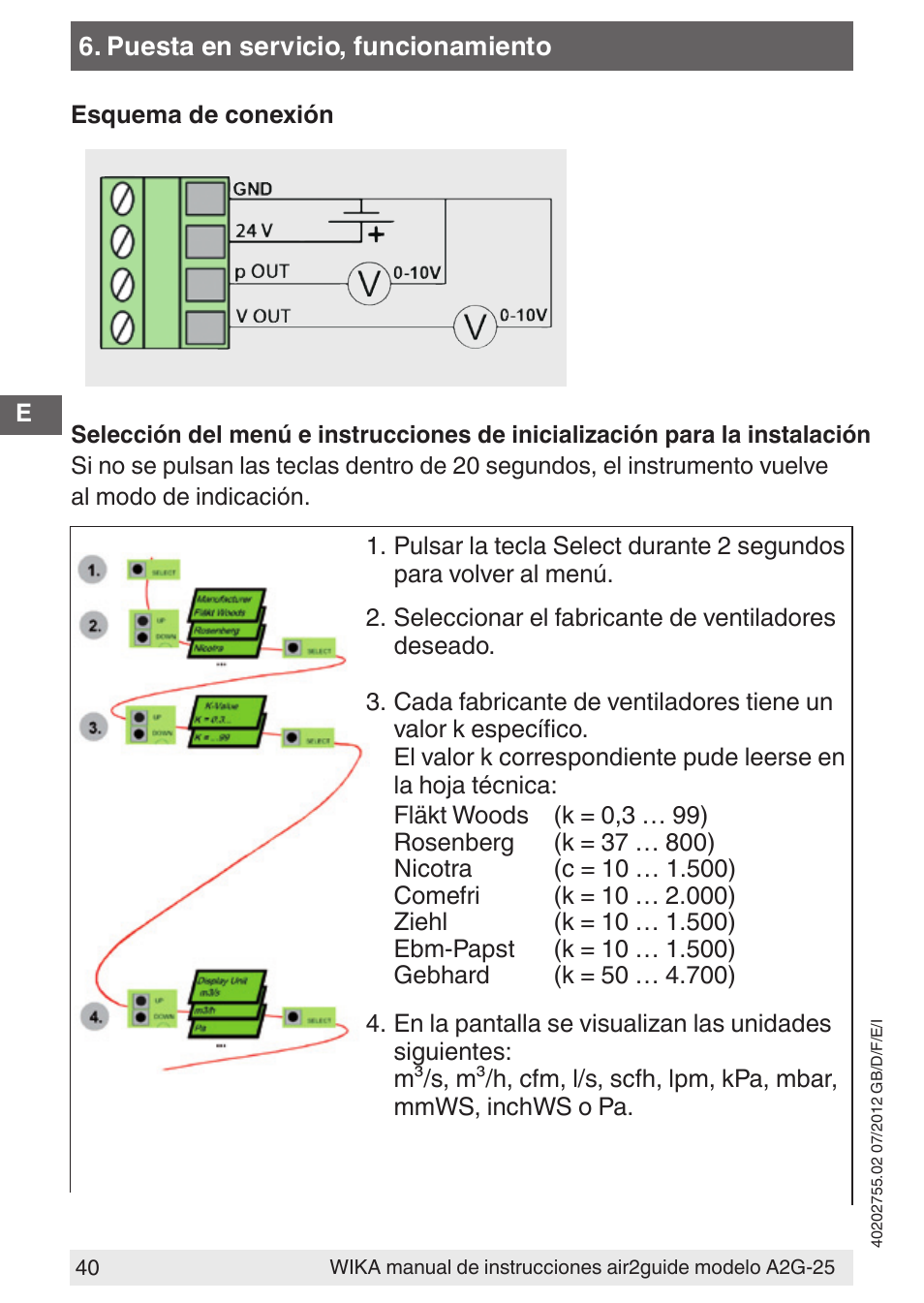 WIKA A2G-25 User Manual | Page 40 / 56