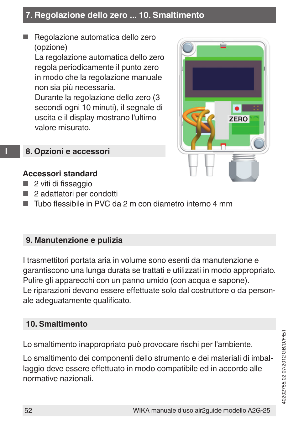 WIKA A2G-25 User Manual | Page 52 / 56