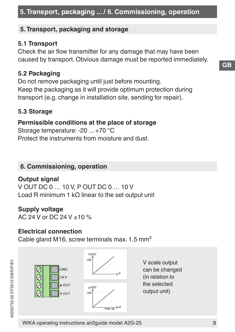 WIKA A2G-25 User Manual | Page 9 / 56