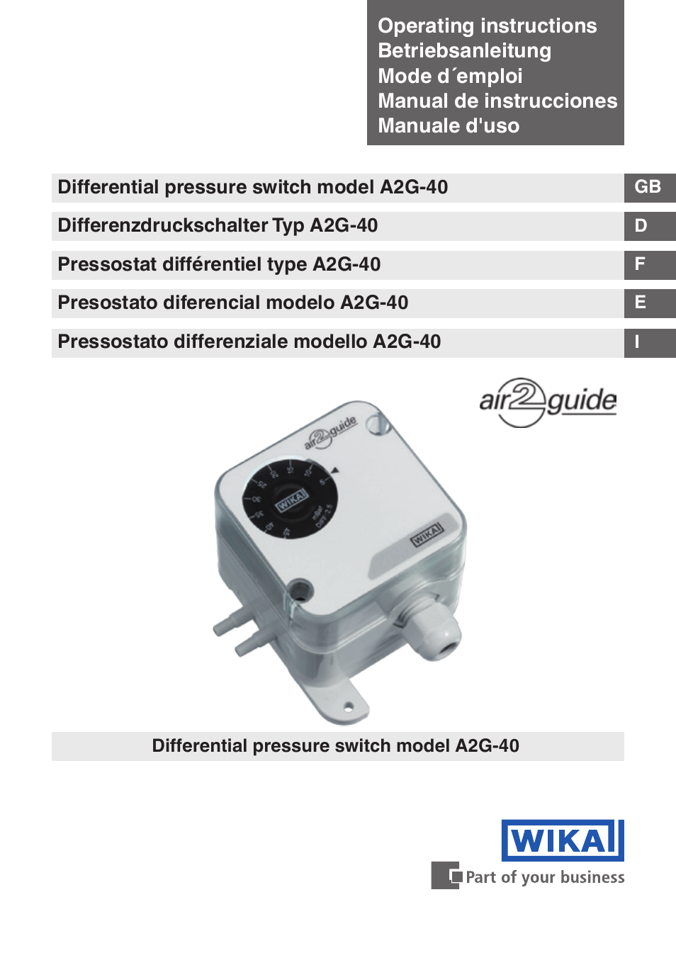 WIKA A2G-40 User Manual | 44 pages