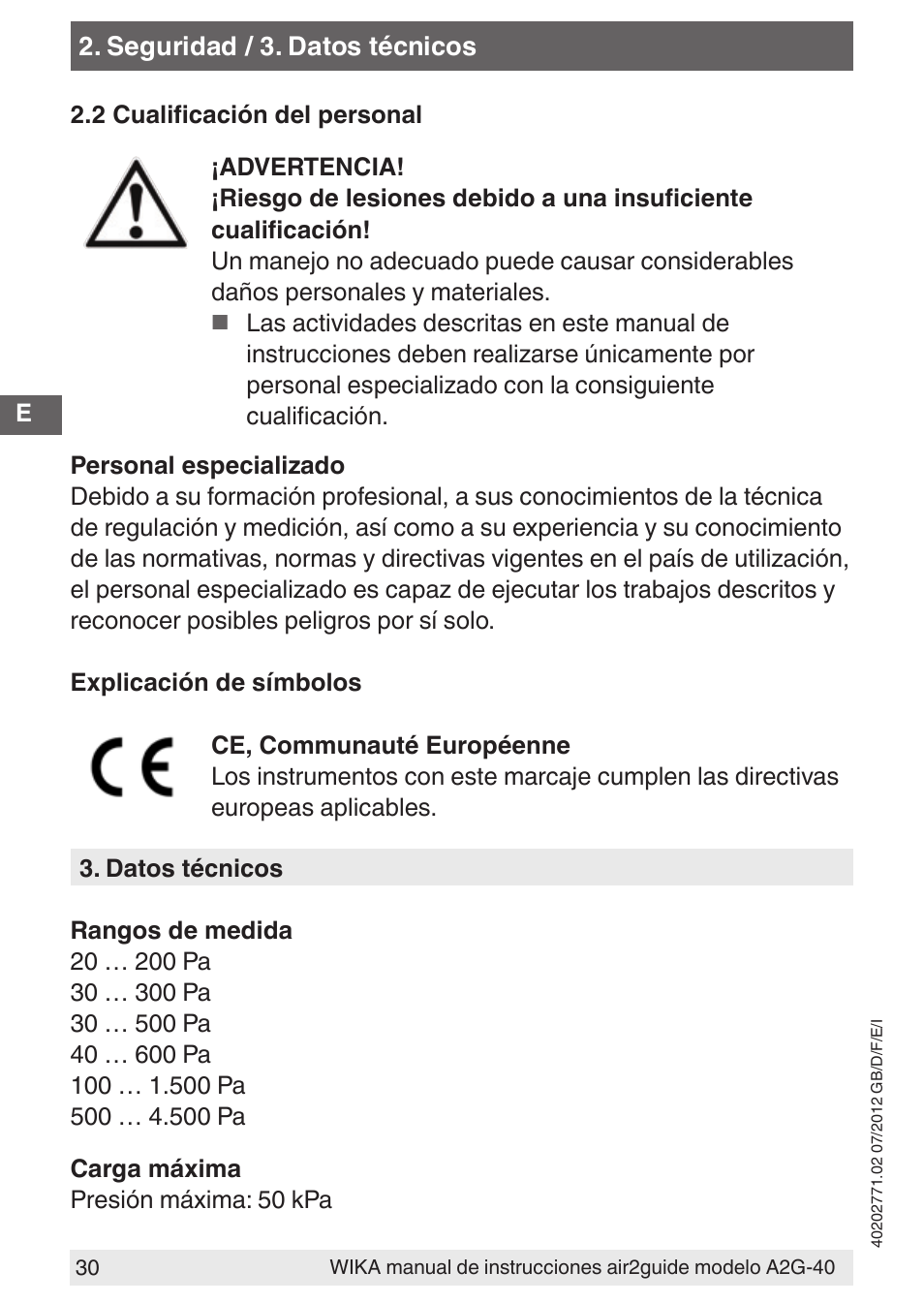 WIKA A2G-40 User Manual | Page 30 / 44