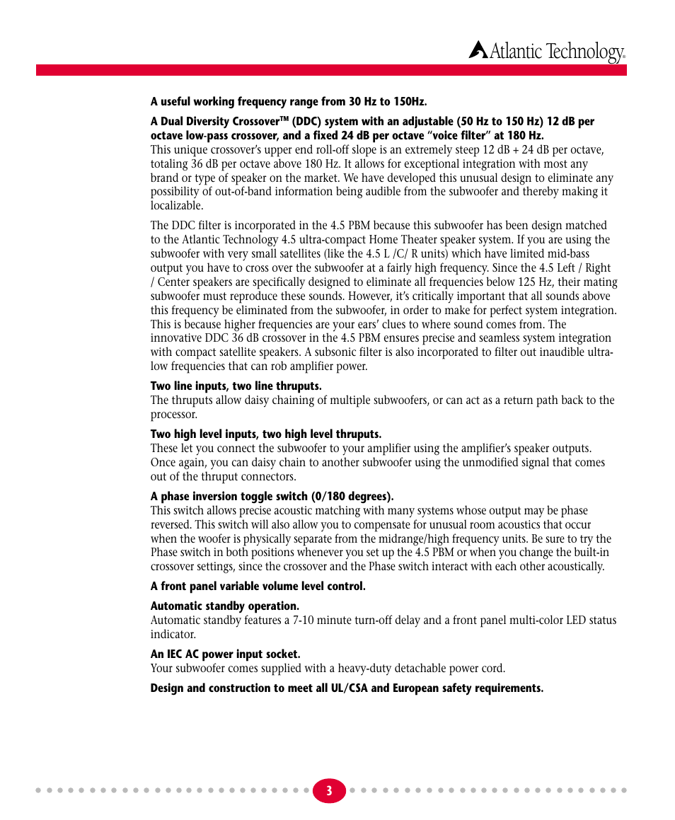 Atlantic technology | Atlantic Technology 4.5PBM User Manual | Page 3 / 12