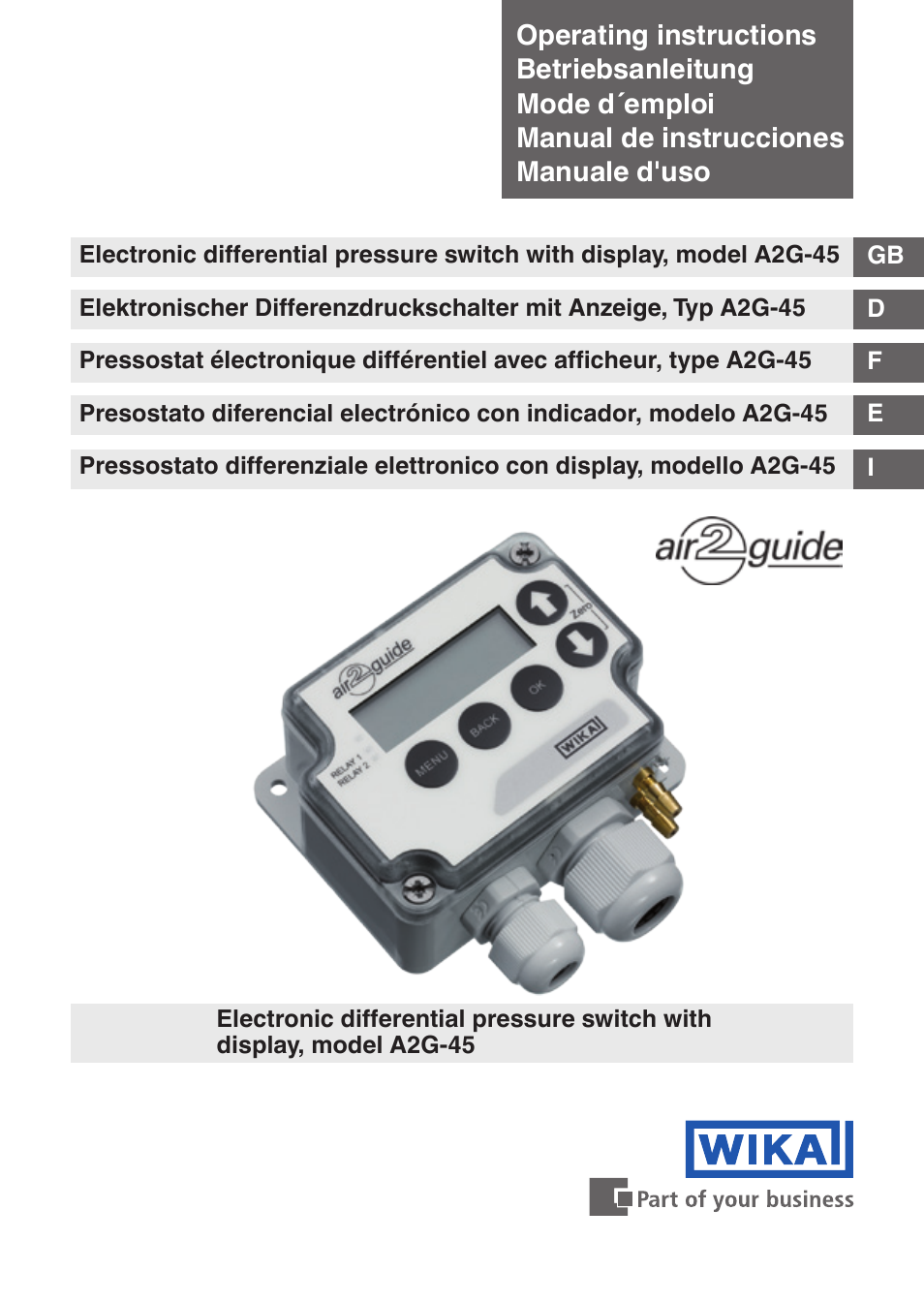 WIKA A2G-45 User Manual | 64 pages