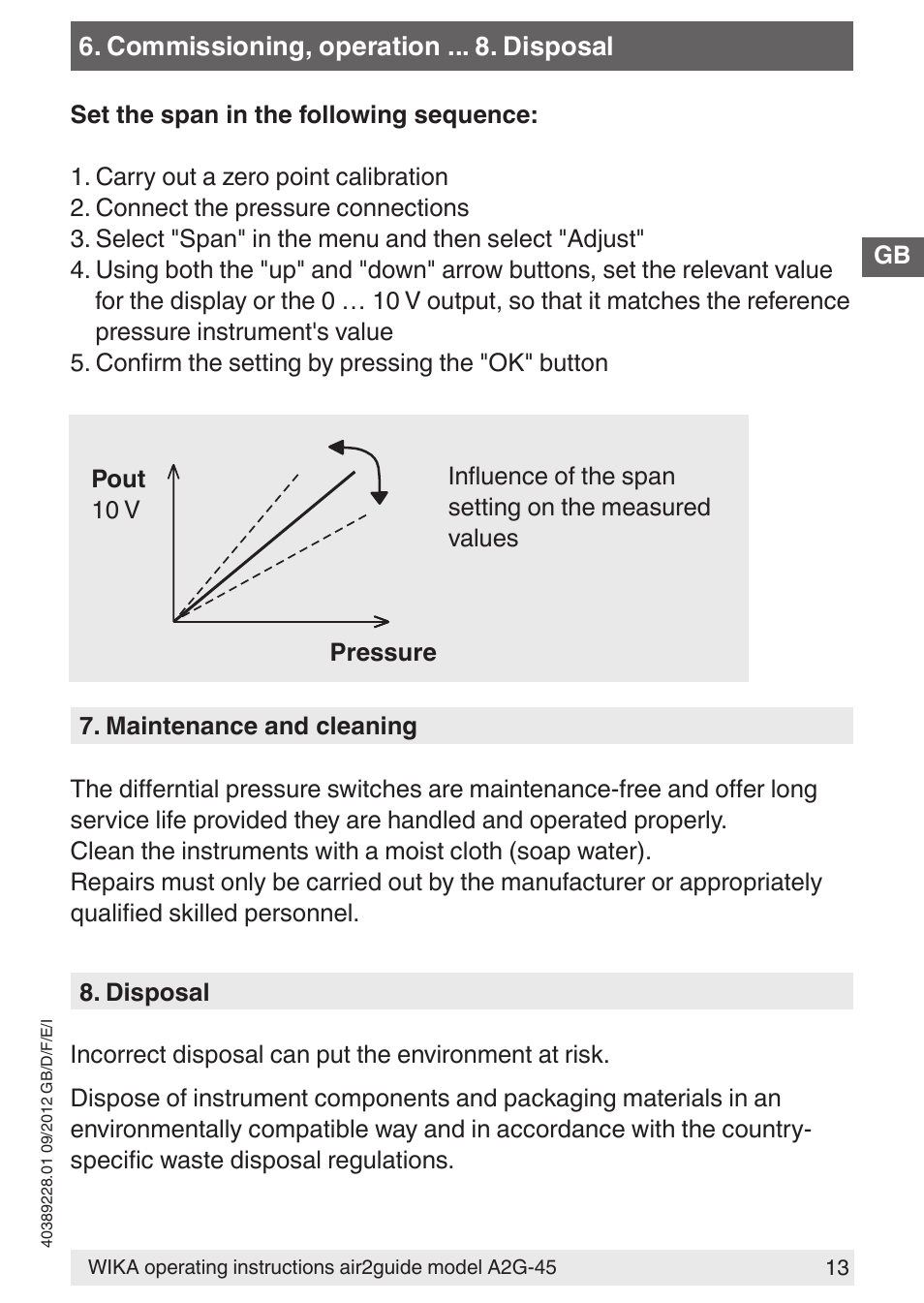 WIKA A2G-45 User Manual | Page 13 / 64