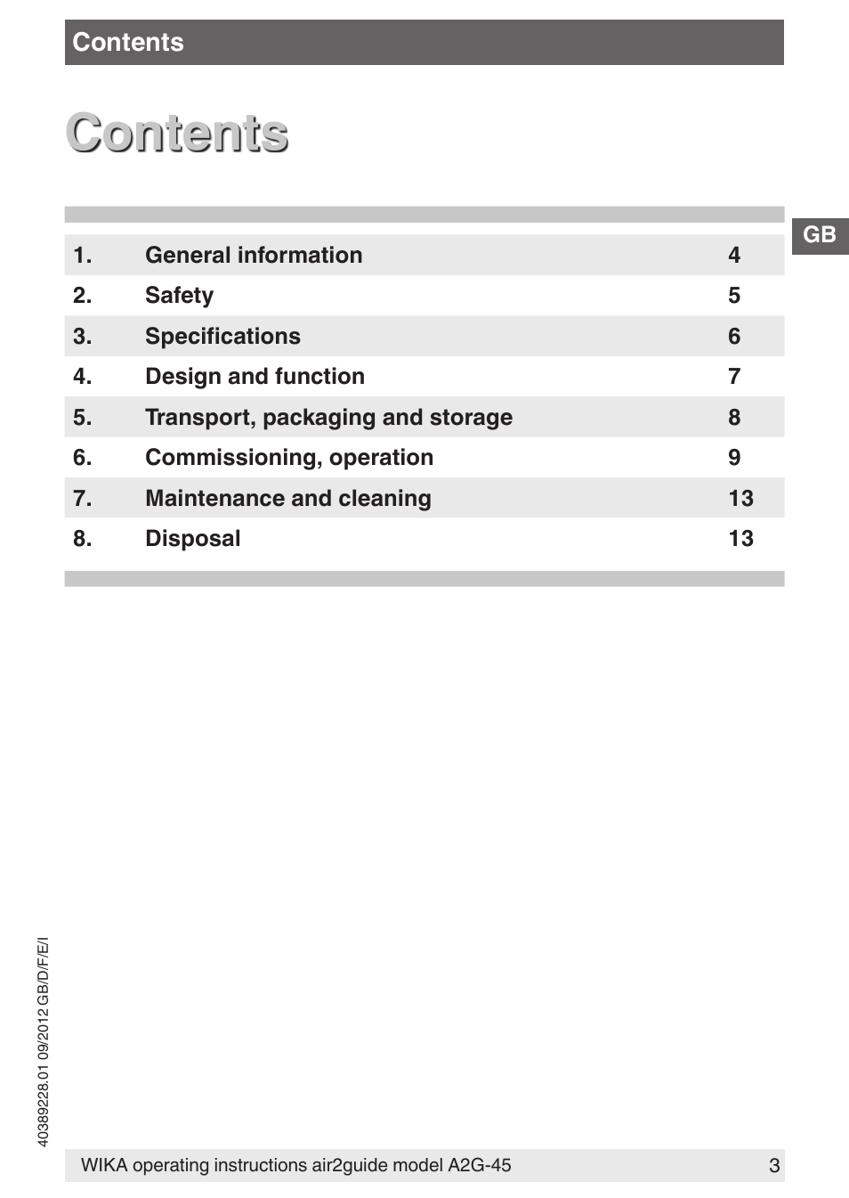 WIKA A2G-45 User Manual | Page 3 / 64