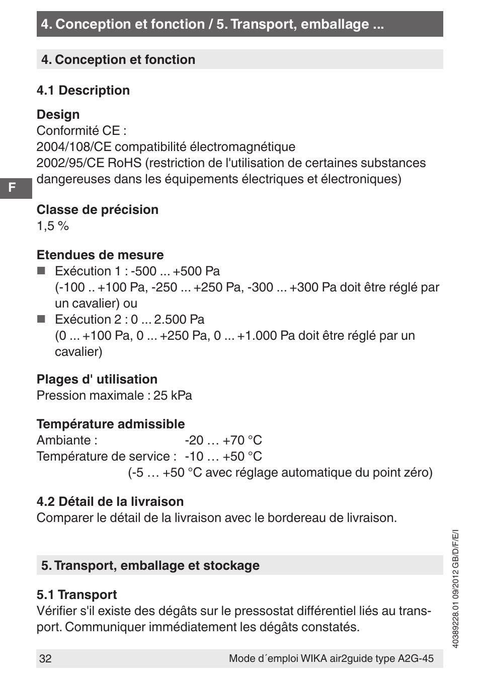 WIKA A2G-45 User Manual | Page 32 / 64