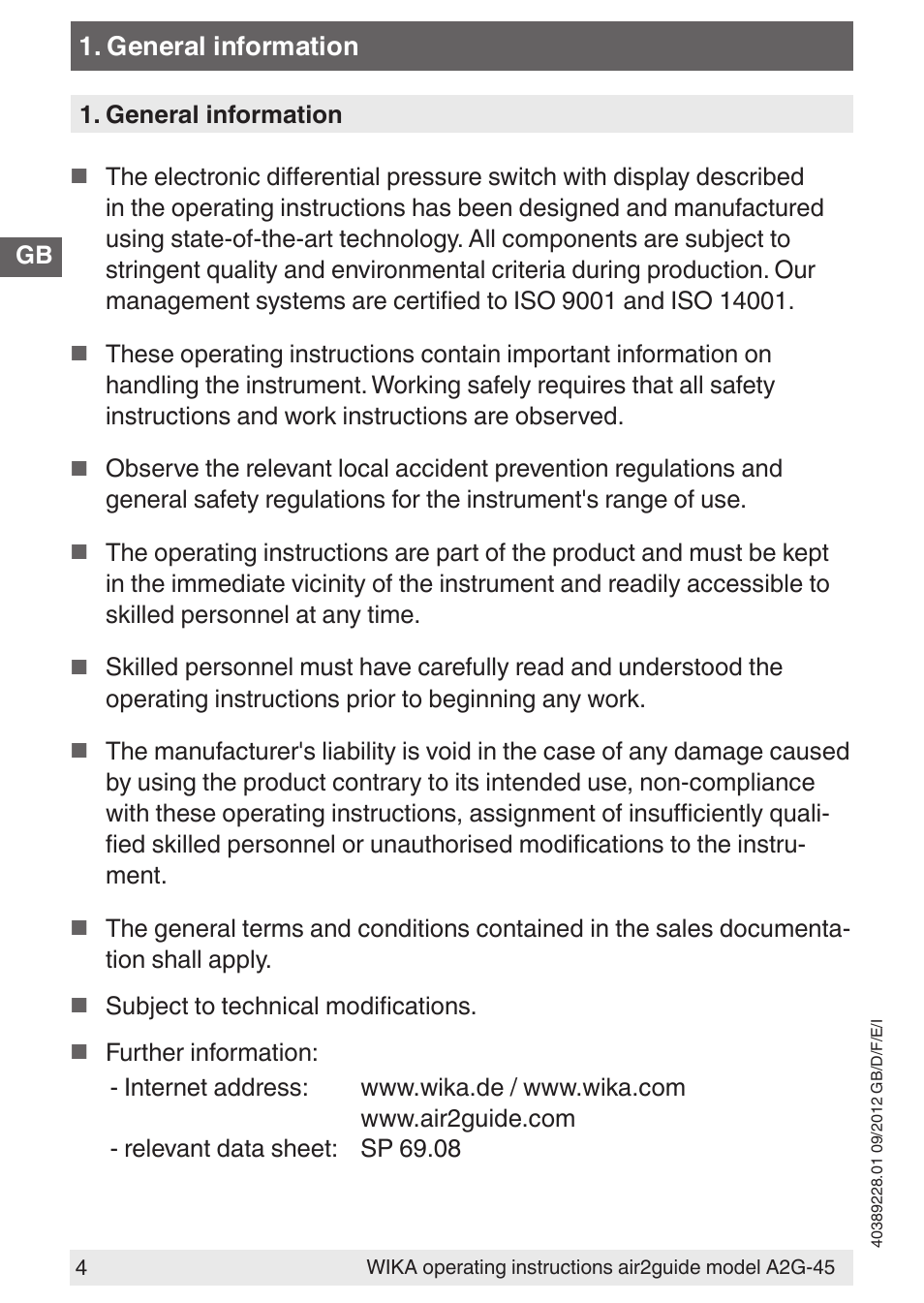 WIKA A2G-45 User Manual | Page 4 / 64