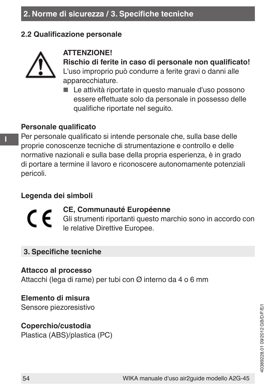 WIKA A2G-45 User Manual | Page 54 / 64