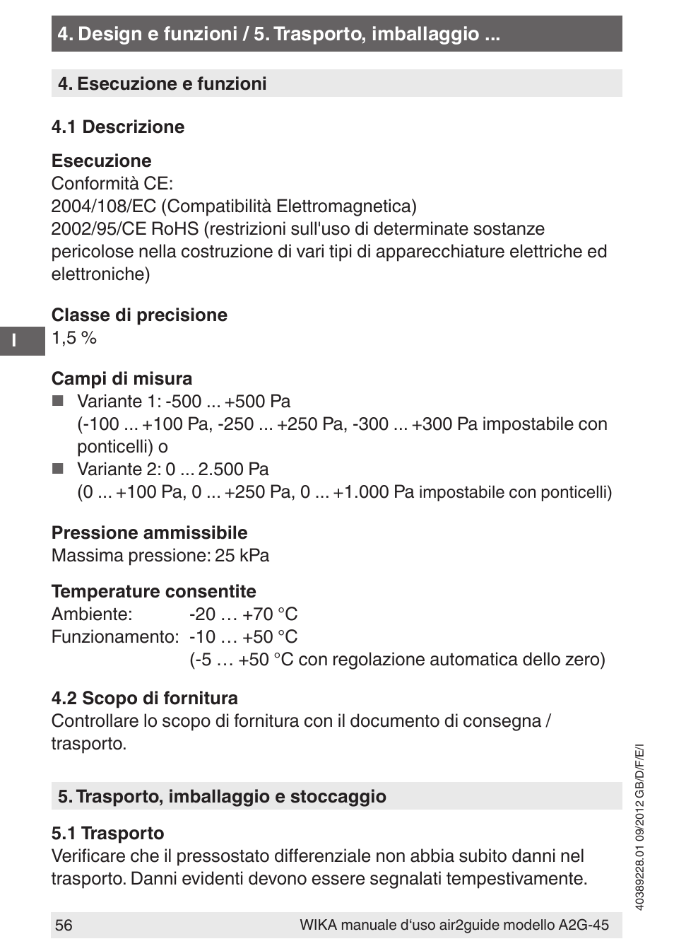 WIKA A2G-45 User Manual | Page 56 / 64