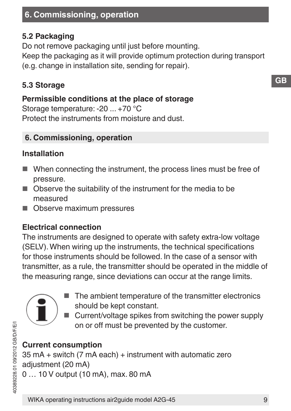 WIKA A2G-45 User Manual | Page 9 / 64