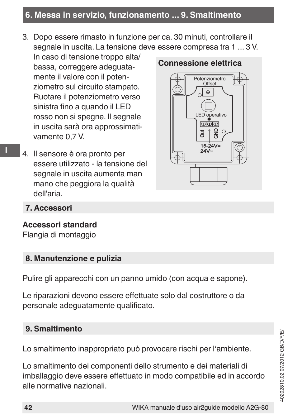 WIKA A2G-80 User Manual | Page 42 / 44