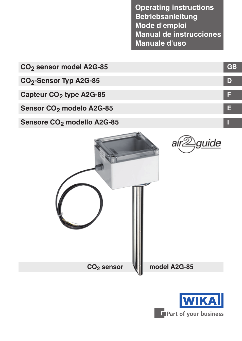 WIKA A2G-85 User Manual | 56 pages