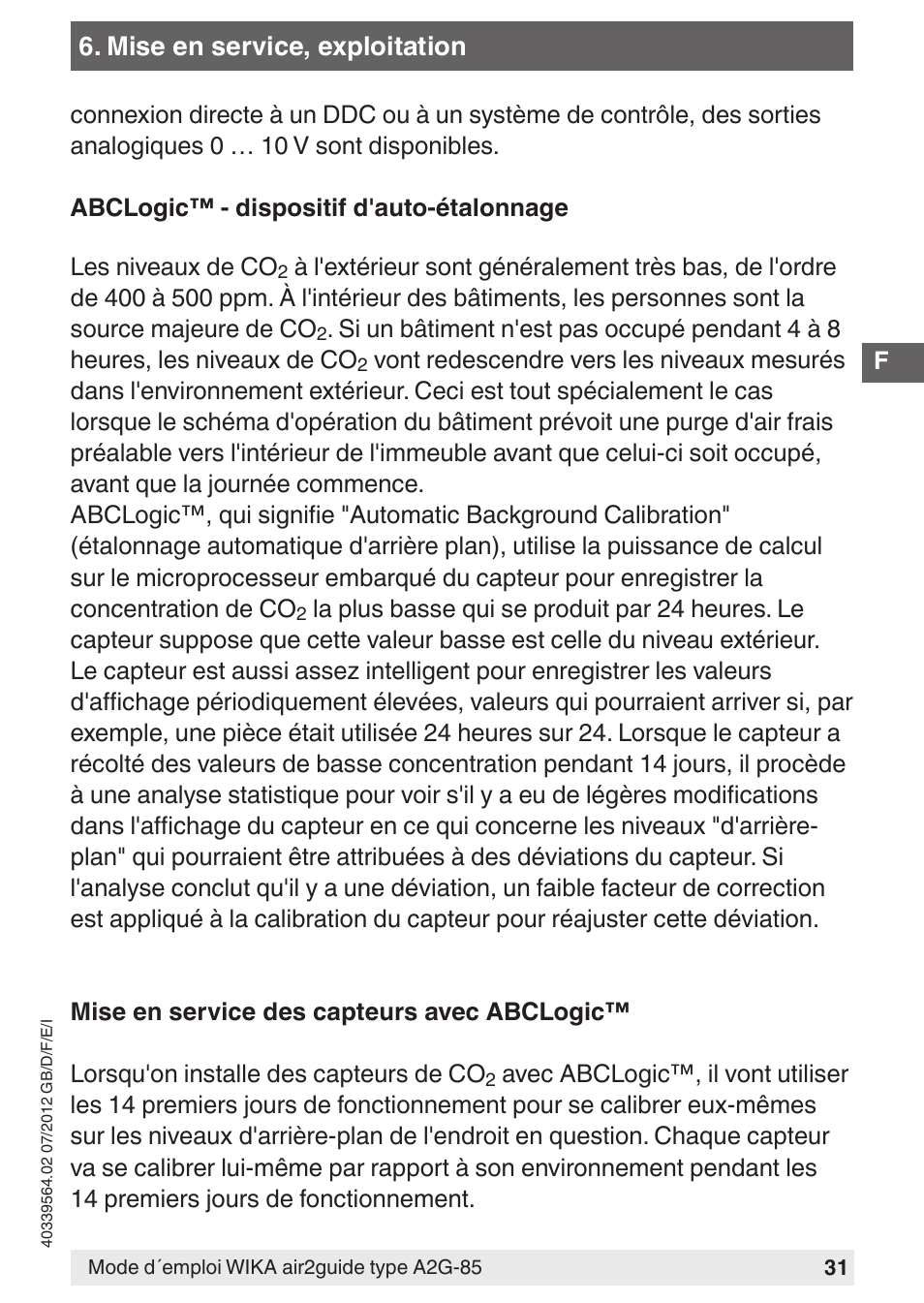 WIKA A2G-85 User Manual | Page 31 / 56