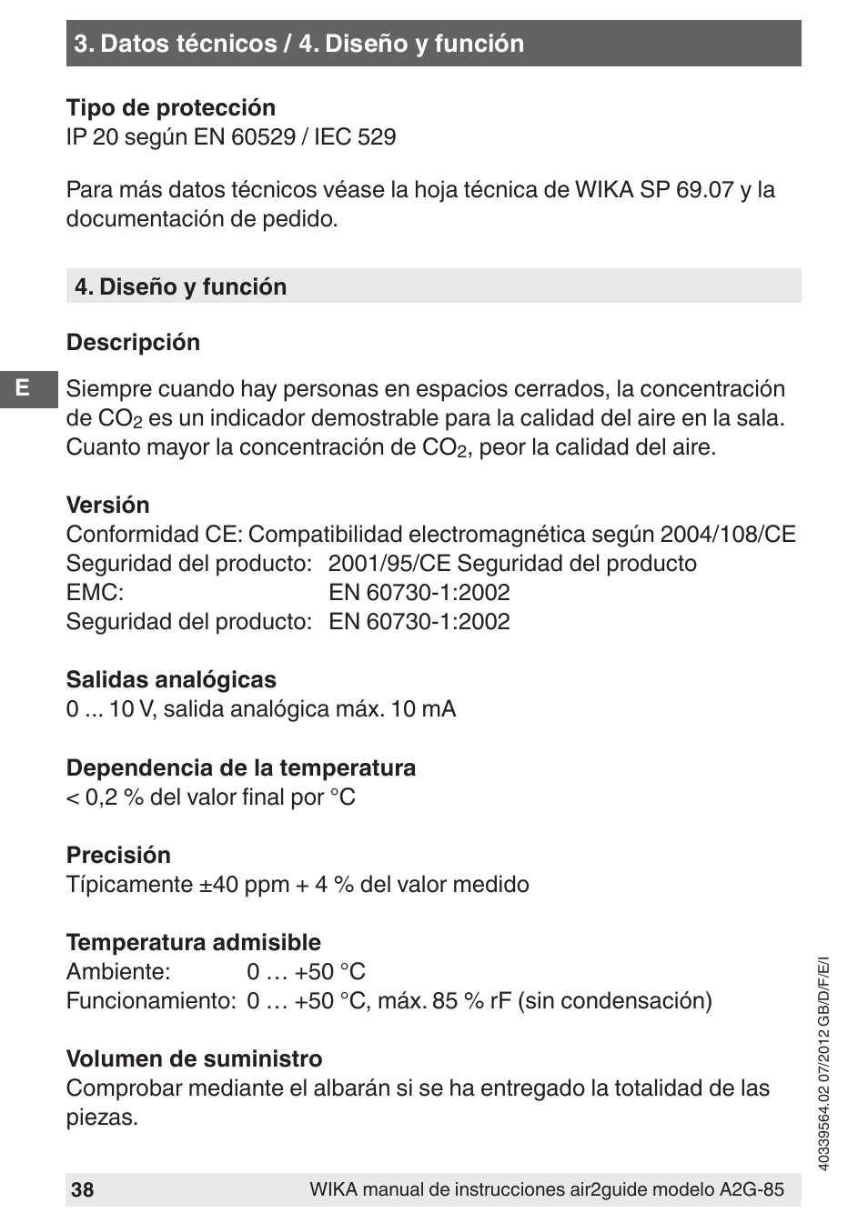 WIKA A2G-85 User Manual | Page 38 / 56