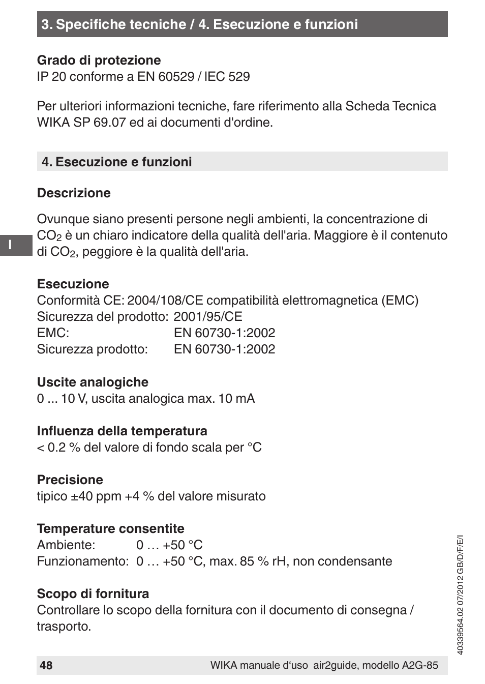 WIKA A2G-85 User Manual | Page 48 / 56