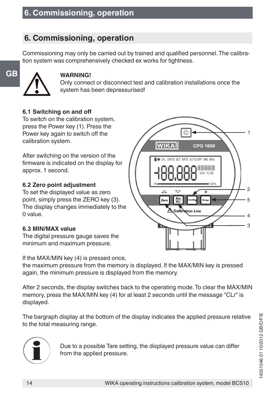 WIKA BCS10 User Manual | Page 14 / 108