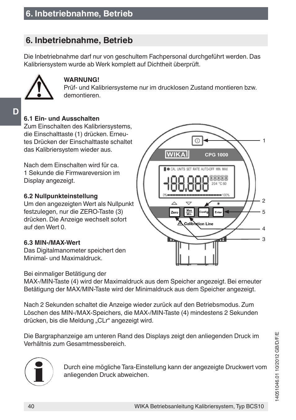 WIKA BCS10 User Manual | Page 40 / 108