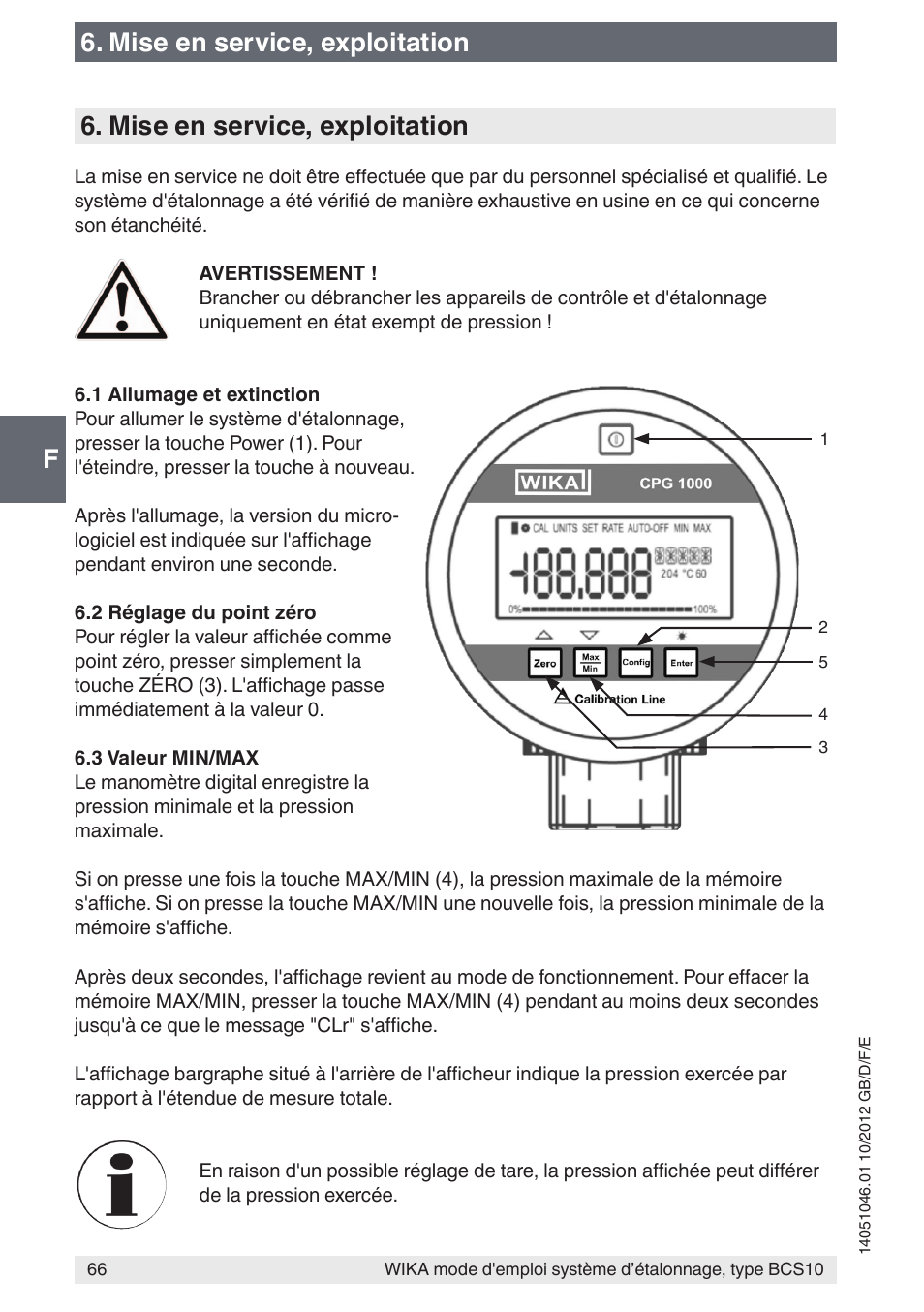 WIKA BCS10 User Manual | Page 66 / 108