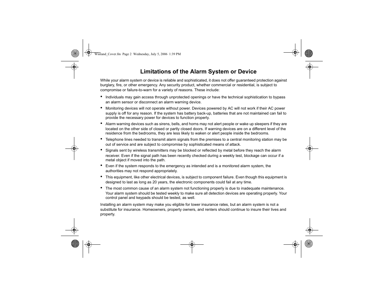 Winland Electronics EA400 User Manual | Page 2 / 56
