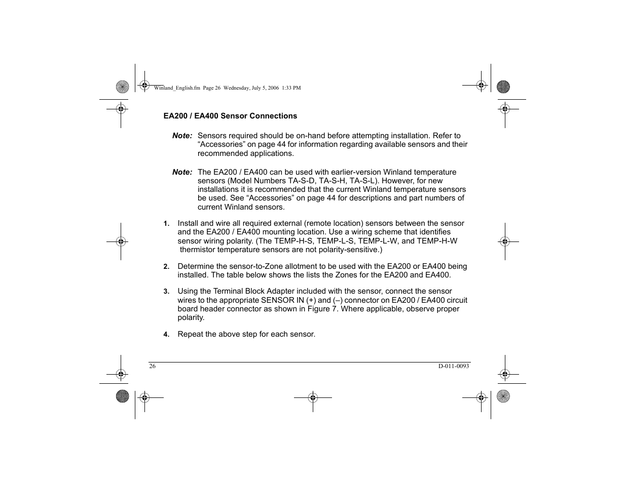 Winland Electronics EA400 User Manual | Page 28 / 56