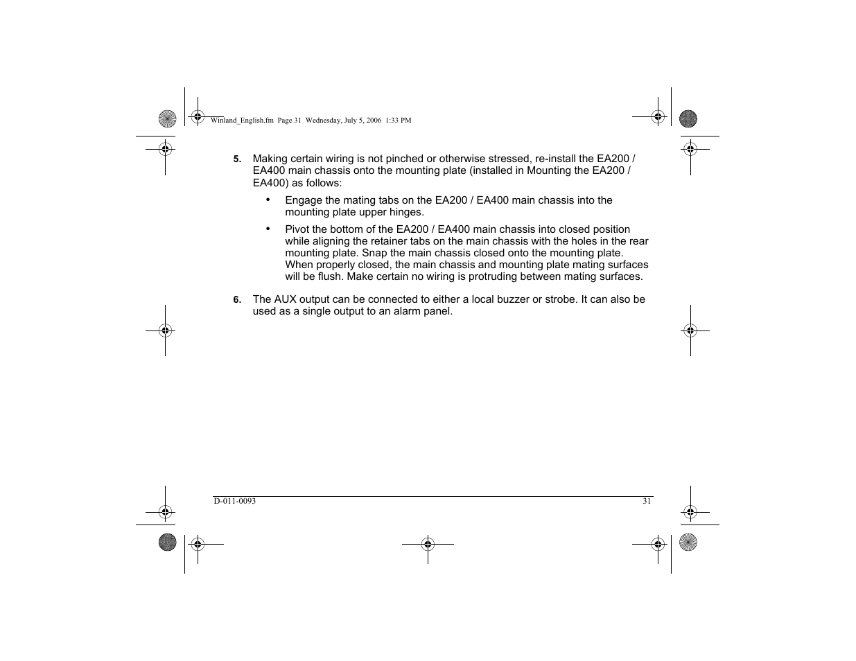 Winland Electronics EA400 User Manual | Page 33 / 56