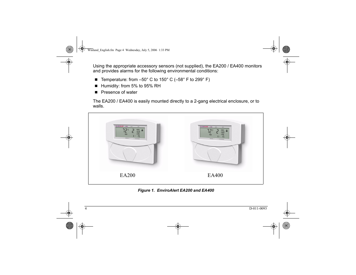 Winland Electronics EA400 User Manual | Page 6 / 56