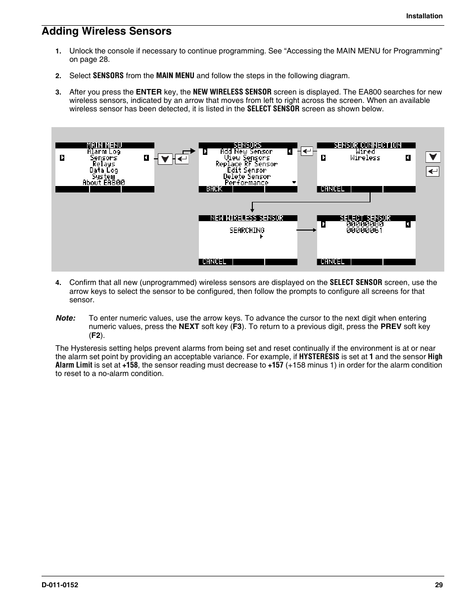 Adding wireless sensors | Winland Electronics EA800-ip User Manual | Page 29 / 60