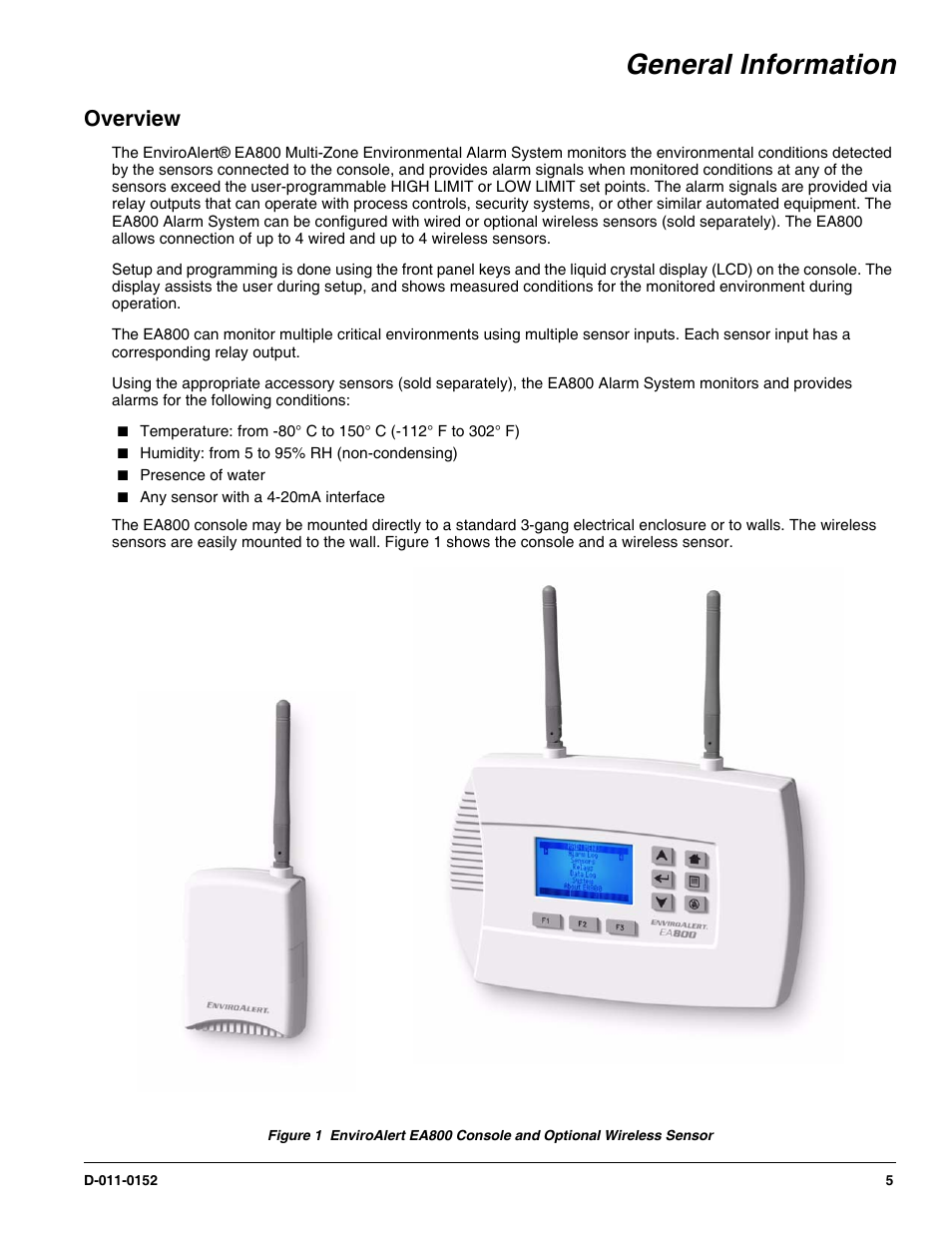 General information, Overview | Winland Electronics EA800-ip User Manual | Page 5 / 60