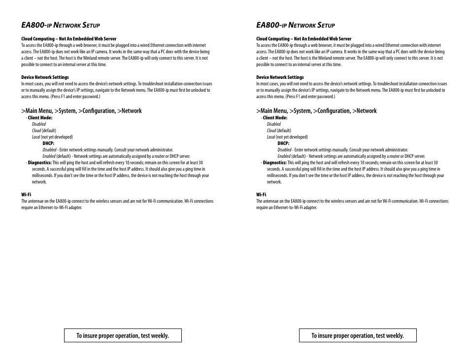 Ea800 | Winland Electronics EA800-ip User Manual | Page 2 / 2