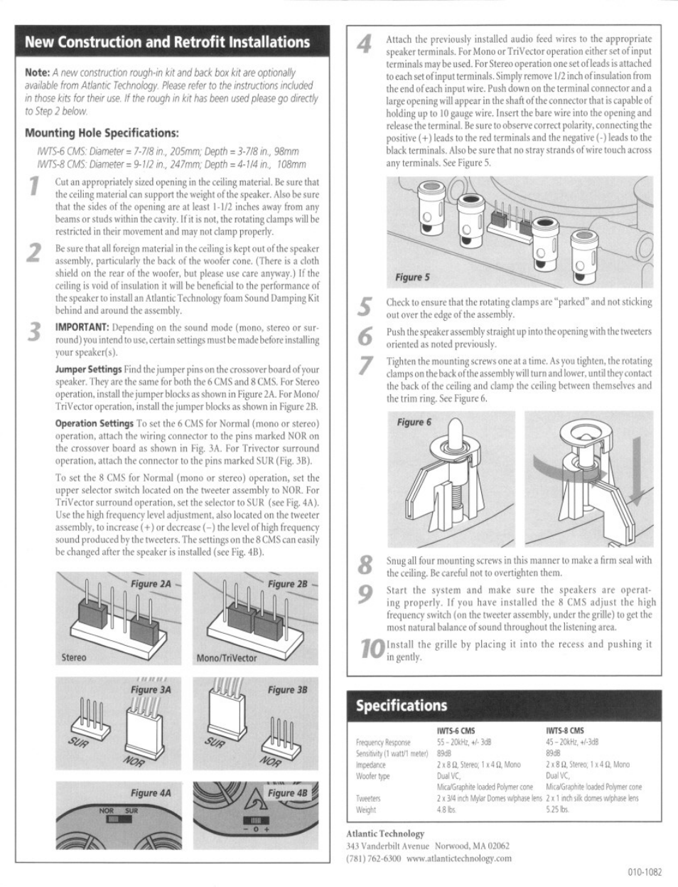 New construction and retrofit installations, Bs 1 | Atlantic Technology IWTS-6 CMS User Manual | Page 2 / 2