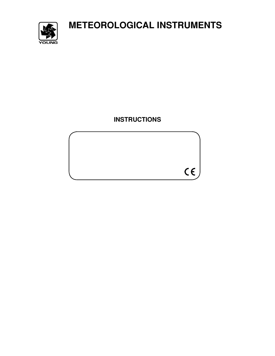 Young Ultrasonic Anemometer Voltage and Serial Output Model 81000 User Manual | 11 pages