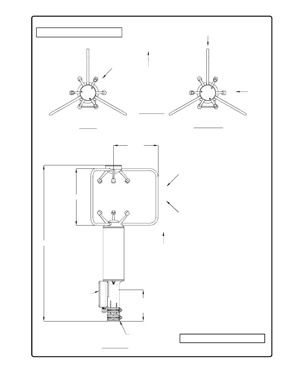Appendix b: sensor orientation and dimensions, North | Young Ultrasonic Anemometer Voltage Inputs Model 81000V User Manual | Page 10 / 10