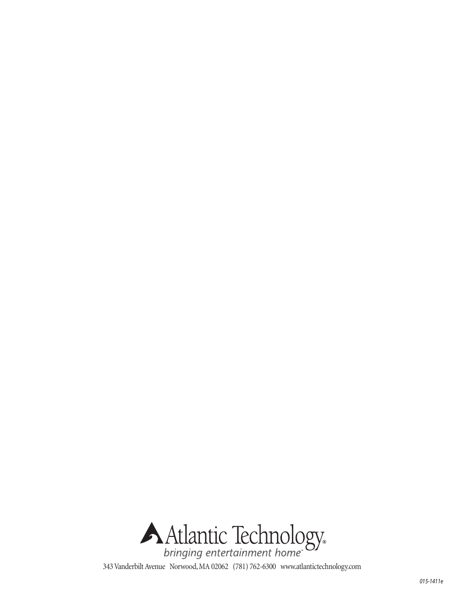 Atlantic Technology 4200e THX User Manual | Page 12 / 12