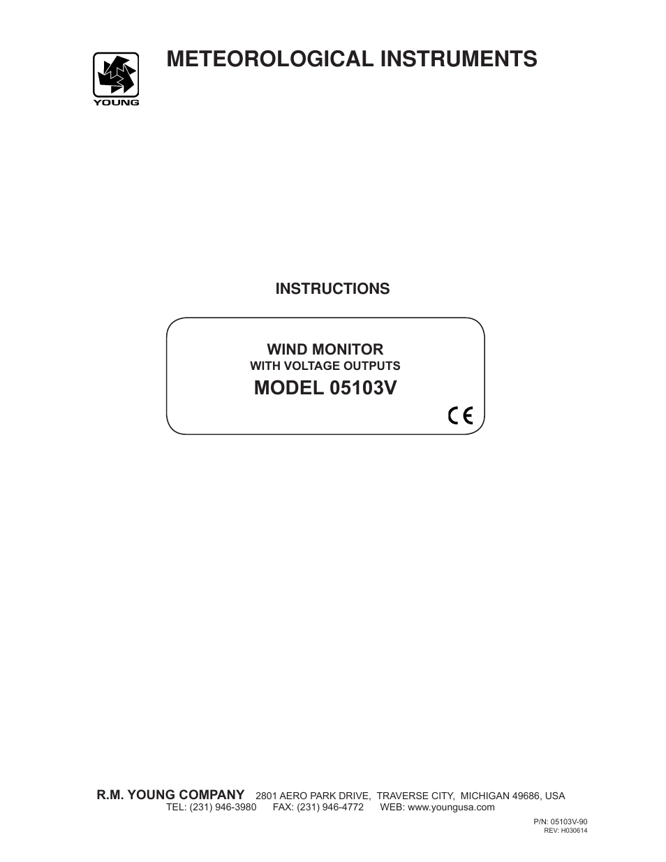 Young Wind Monitor Model 05103V User Manual | 11 pages