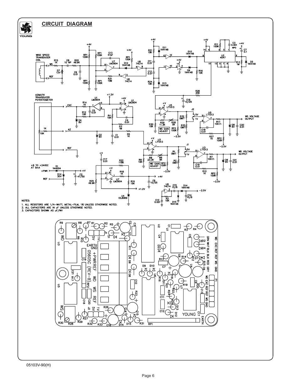 Young Wind Monitor Model 05103V User Manual | Page 7 / 11