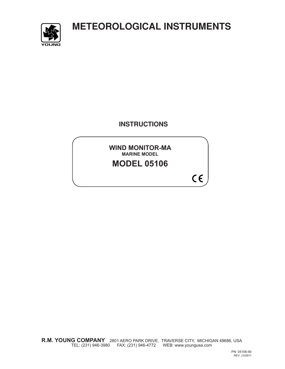 Young Marine Wind Monitor Model 05106 User Manual | 11 pages