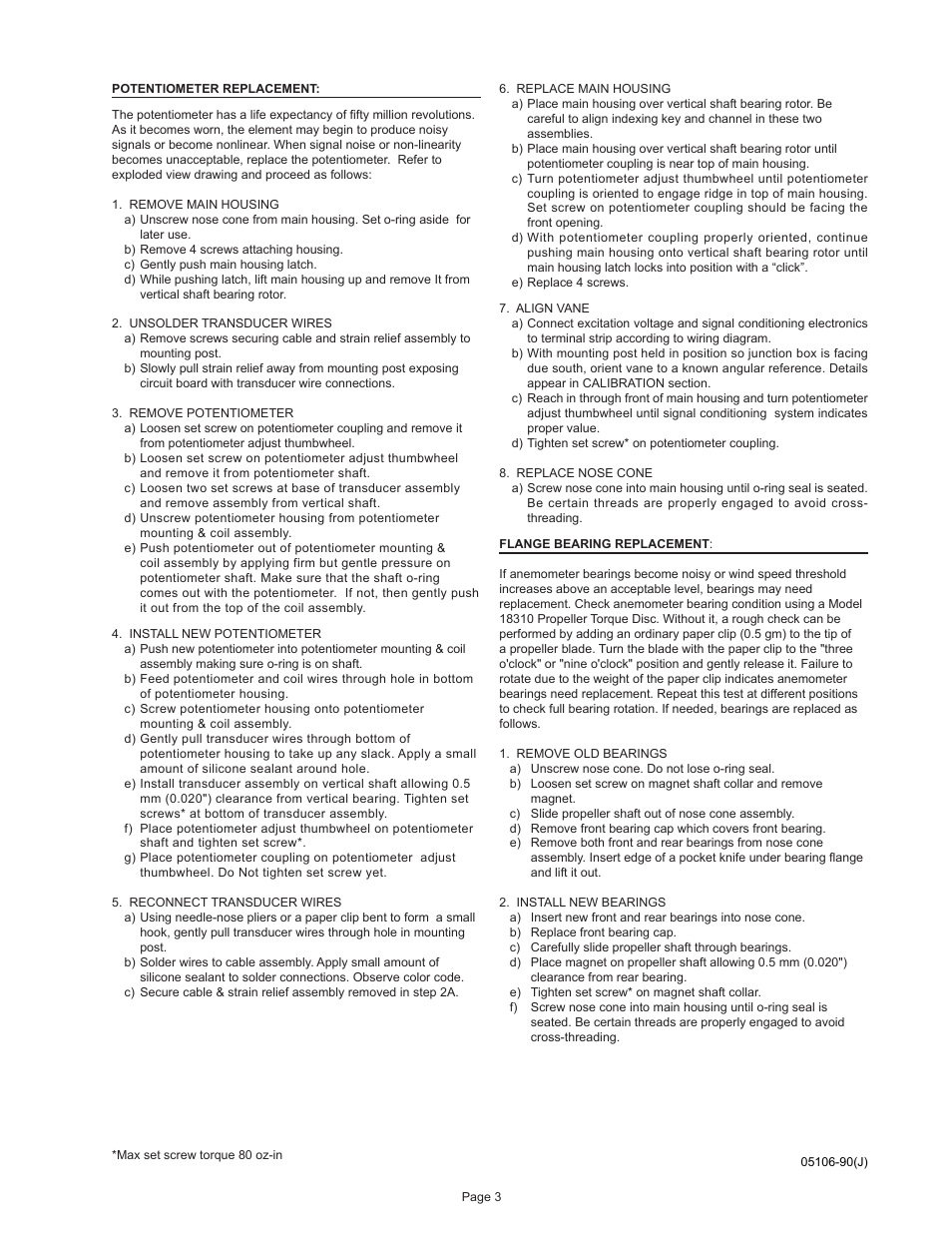 Young Marine Wind Monitor Model 05106 User Manual | Page 4 / 11