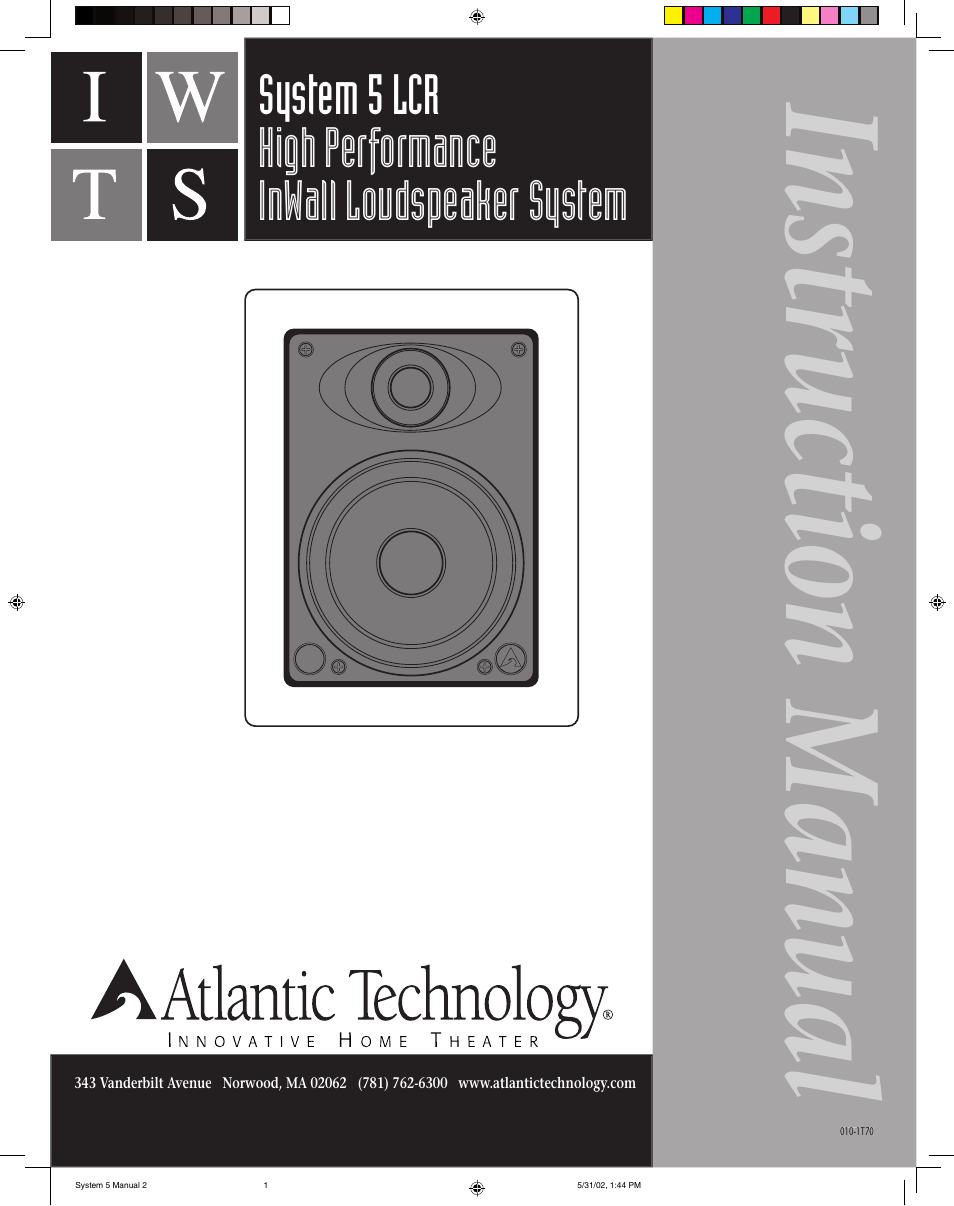 Atlantic Technology 5 LCR User Manual | 4 pages