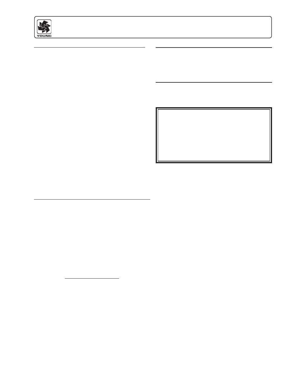 Young Voltage & Current Interfaces 05638C User Manual | 2 pages