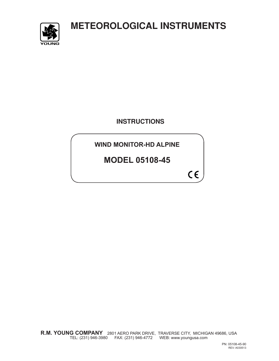 Young Heavy Duty Wind Monitor-HD-Alpine Model 05108-45 User Manual | 11 pages