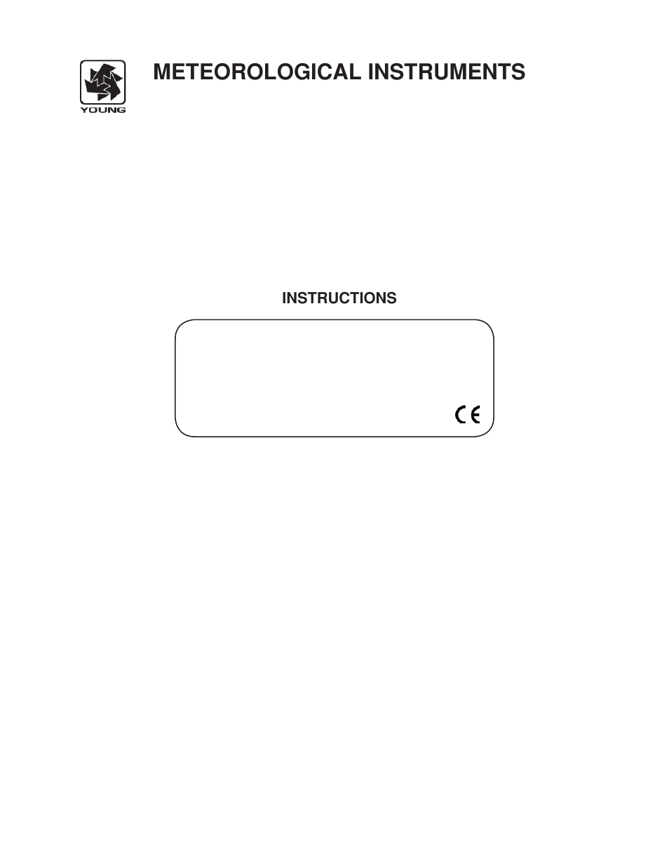 Young Gill Propeller Anemometer Models 27106 User Manual | 8 pages