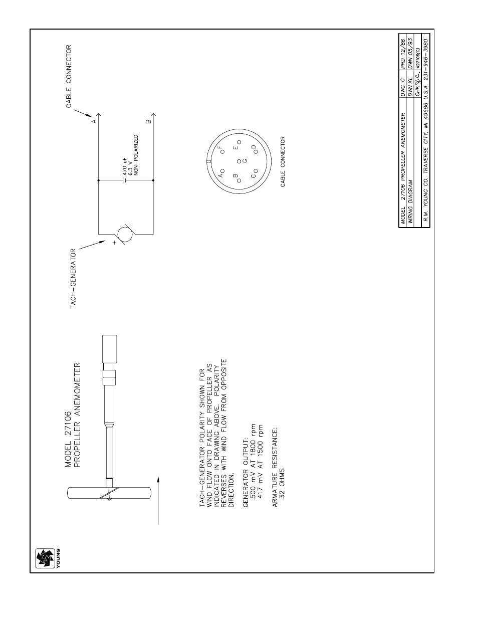 Young Gill Propeller Anemometer Models 27106 User Manual | Page 7 / 8