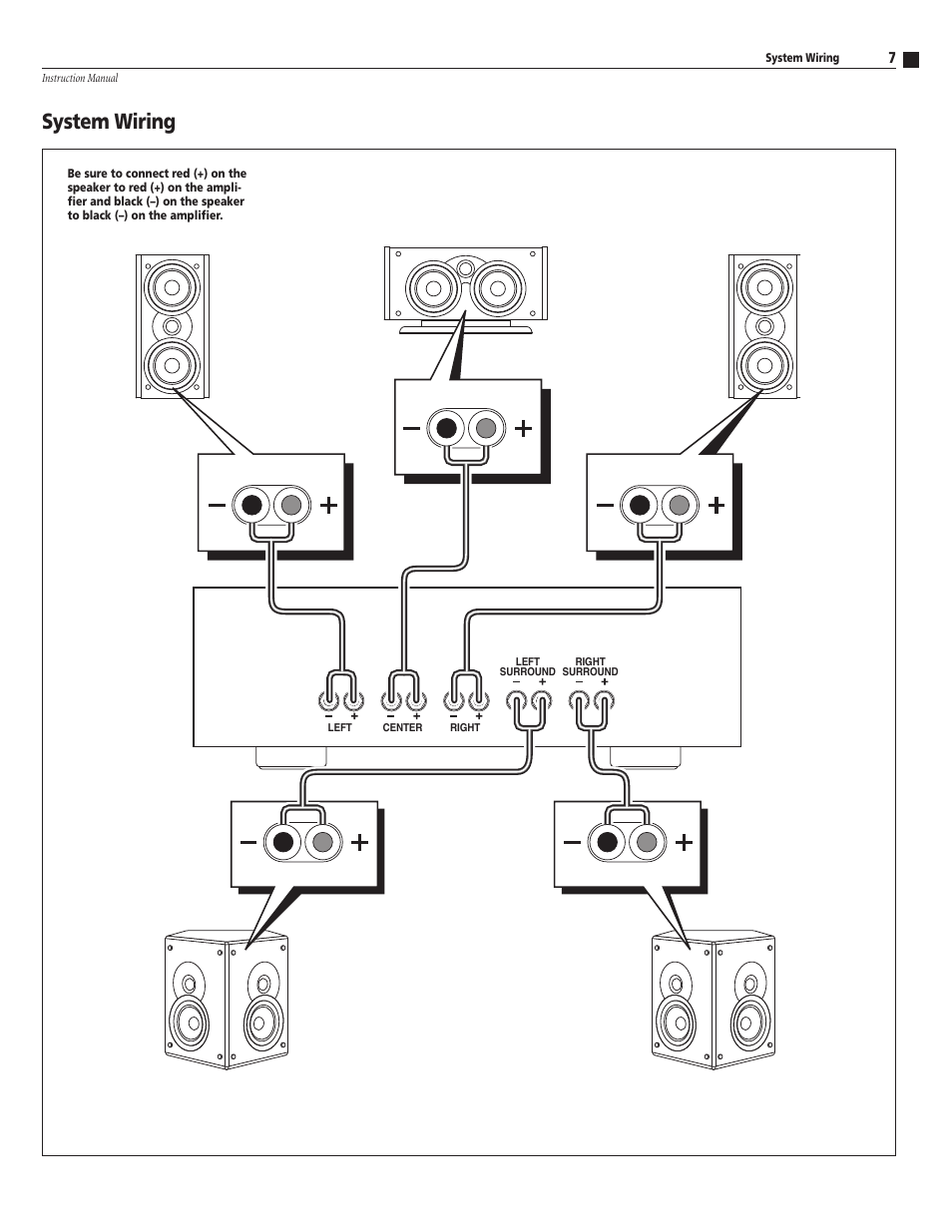 System wiring | Atlantic Technology 1400 User Manual | Page 7 / 12