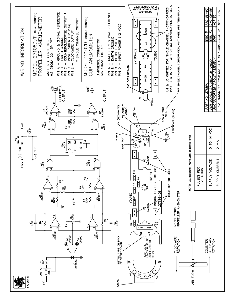 Young Gill Propeller Anemometer Models 27106D User Manual | Page 5 / 6