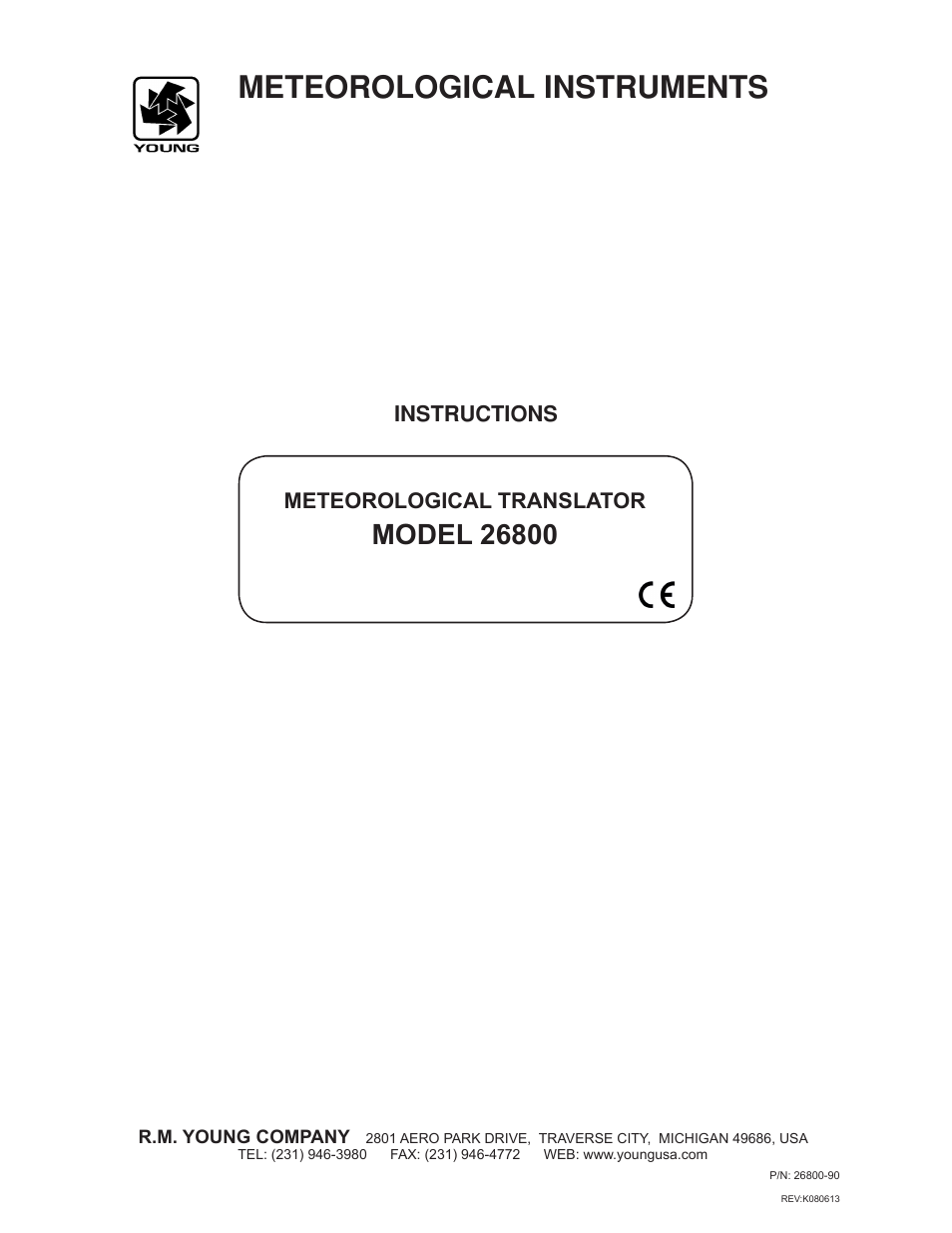 Young Meteorological Translator Model 26800 User Manual | 28 pages