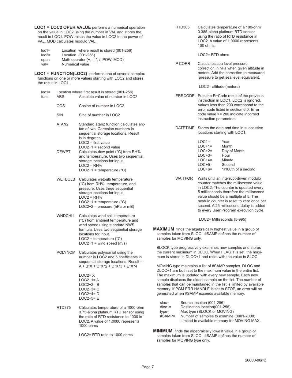 Young Meteorological Translator Model 26800 User Manual | Page 8 / 28