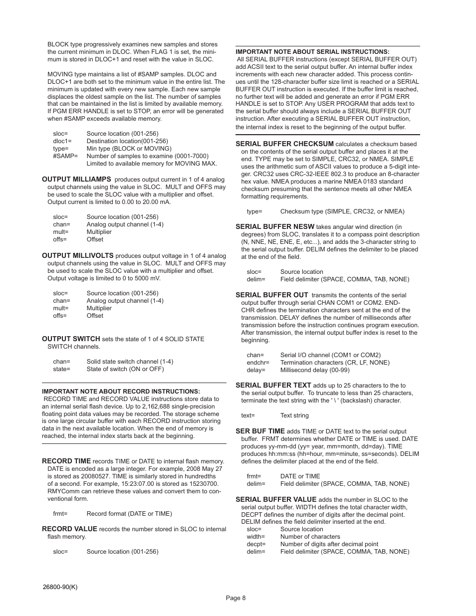 Young Meteorological Translator Model 26800 User Manual | Page 9 / 28