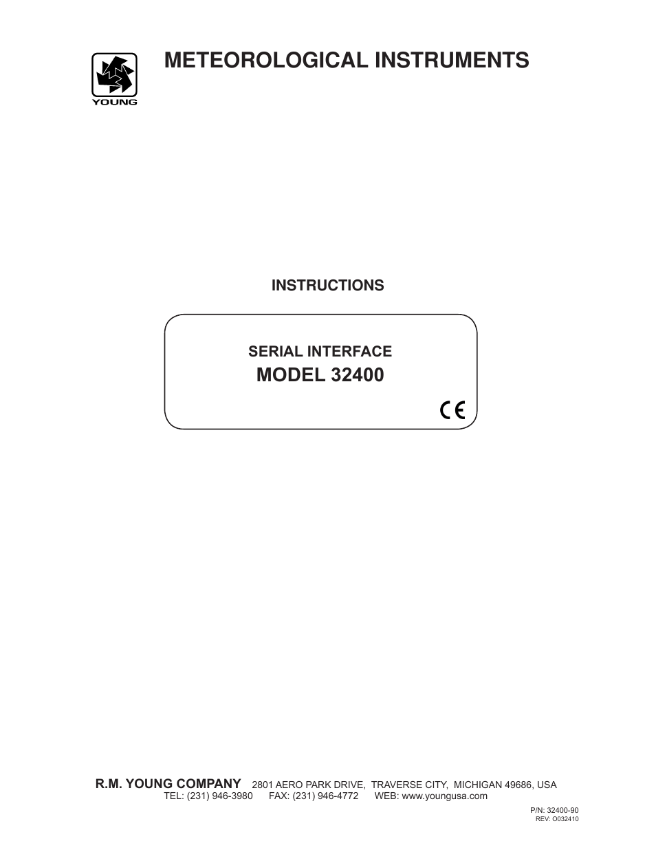 Young Compass / Serial Interface 32400 User Manual | 8 pages