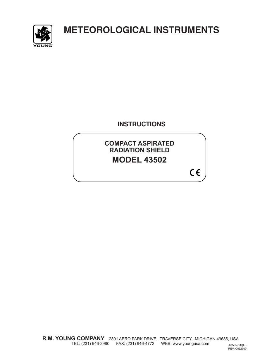 Young Aspirated Radiation Shield Model 43502 User Manual | 5 pages